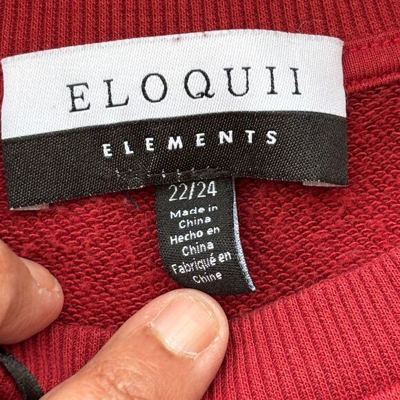 Eloquii Elements Puff Sleeve Leopard Print Sweatshirt Dress Belted Size 22/24 - Picture 13 of 15